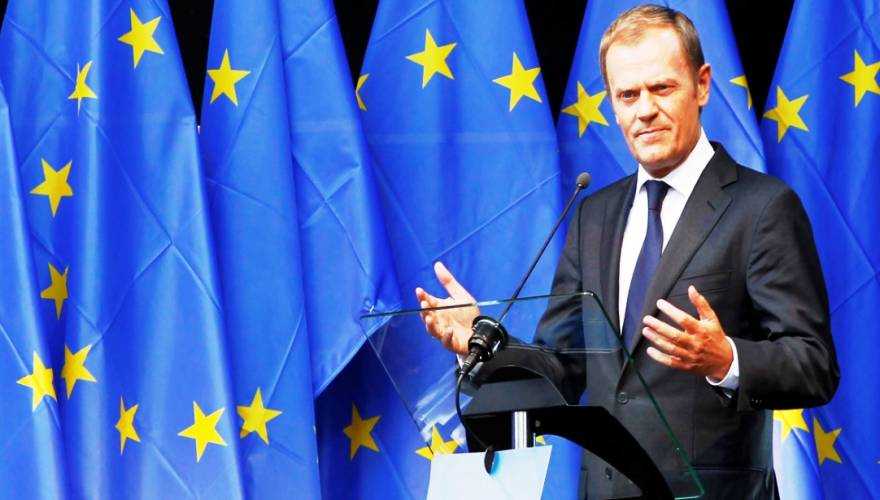 Tusk-EU-flags