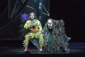 Photo:  James Levine, Conductor with  Golda Schultz; Kathryn Lewek; Charles Castronovo; Markus Werba; Christian Van Horn; Tobias Kehrer & René Pape in Julie Taymor's production of Mozart's "Die Zauberflöte"; dress rehearsal photographed: Wednesday, September 20, 2017; 11:00 AM at The Metropolitan Opera; New York, NY. Photograph: © 2017 Richard Termine PHOTO CREDIT - Richard Termine
